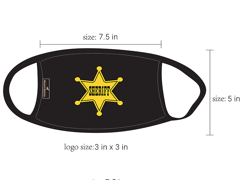 (image for) Face Mask with Sheriff Badge Design